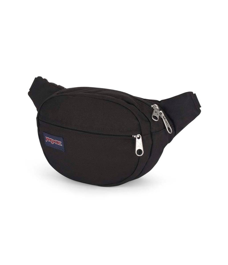 JanSport Fifth Avenue Fanny Pack Crossbody Bags for Women, Men - Stylish, Durable Waist Bag with Adjustable Belt, Main Zippered Pocket, Quick Stash Pocket, Travel Essentials, Black - Image 4