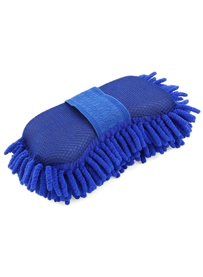 Blue Microfiber Car Wash Sponge Brush for Auto Motorcycle Home Easy to Use - Image 3