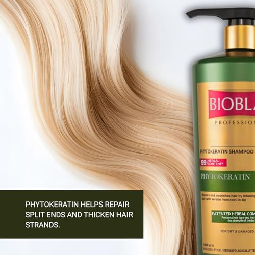 Bioblas Phytokeratin Shampoo Against Hair Loss 1000 ml - Image 4