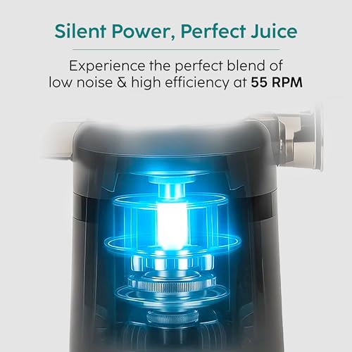 Glen Cold Press Juicer for Home, 200W, 108mm Large Feed, 800ml Juice & 700ml Pulp Cup, 2 Size Filter, Low Noise RPM, Fruit & Vegetable Slow Juicer Machine, Easy Clean - SA-4015HSJ - Image 5