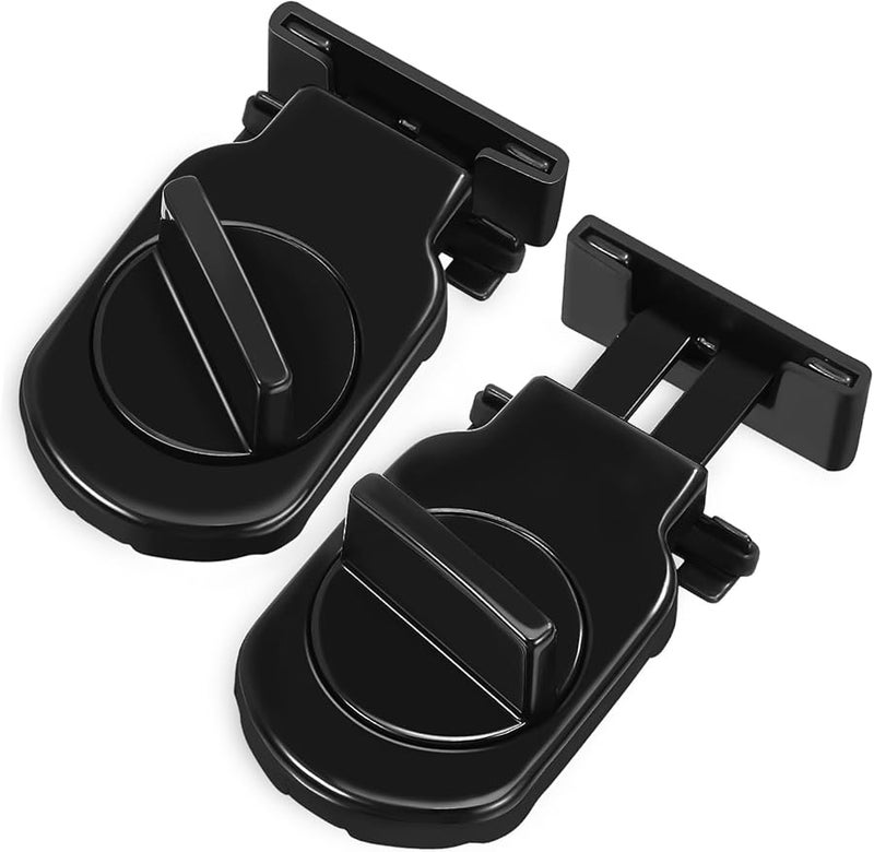 2 Pack Adjustable Aluminum Alloy Window Locks Security Stoppers For Sliding Doors - Image 2