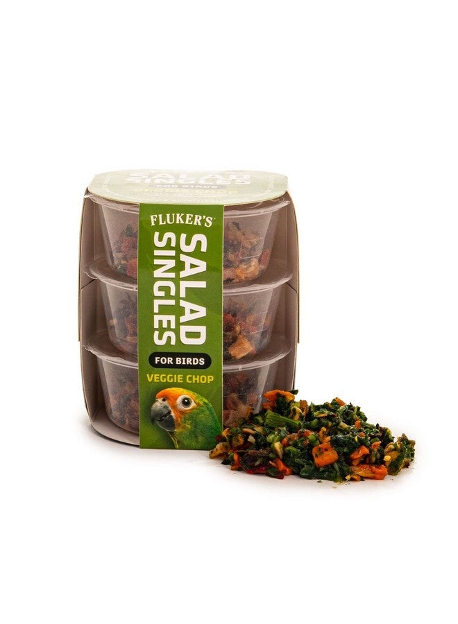 فلكرز مزيج خضراوات طبيعي بالكامل من فلوكر سالاد سينجلز، أضف الماء فقط، رائع للببغاوات، والكوكاتيل، والكونيور، والببغاوات، والطيور الأخرى، عبوة من 3 قطع - Image 1