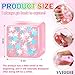 YVBBHE Pink Squeeze Cube with Glow in The Dark Snowflakes InsideSquishy Fidget Gummy Toys Luminous Sensory Toys for Kids Autism Maltose Balls for Anxiety Stress Relief Gifts for Kids - Image 4