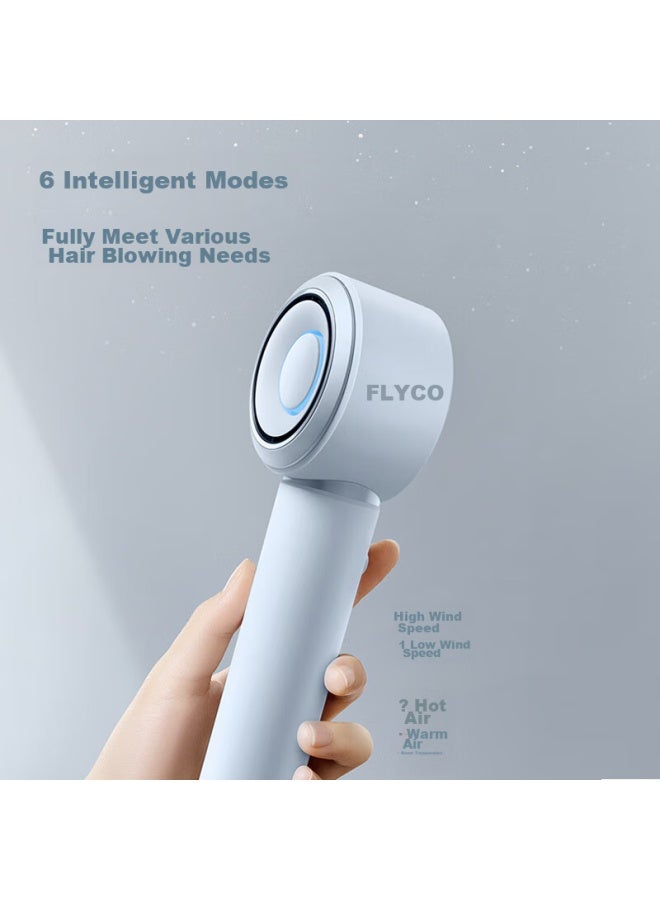 Flyco High-speed Hair Dryer, Holiday Gift, For Home And Dorm Use, Portable, Quick-drying, Negative Ion Hair Protection, High-power, Galaxy Star Ring Hair Dryer, Fh6371, Space Gray, With National Subsidy - Image 4
