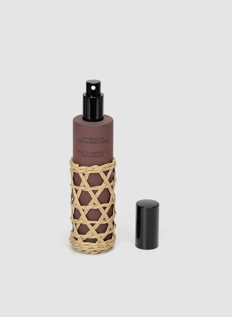 فرنش كونكشن معطر جو منسوج بتفاصيل خشب الكرز والأرز بني وأسود  مل - Image 2