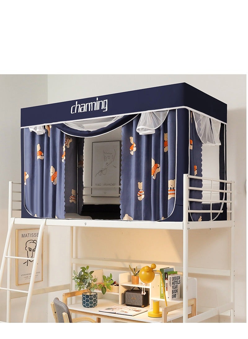 Bed Canopy Tents Curtain Blackout Curtain Single Bed Tent Curtain Student Shading Cloth Bed Canopy Mosquito Net Student Sleep Privacy Protection