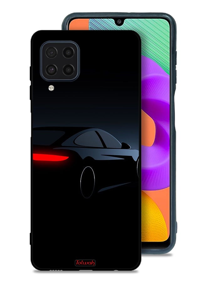 Tolwak Samsung Galaxy M22 Protective Case Cover Dark Car - Image 1