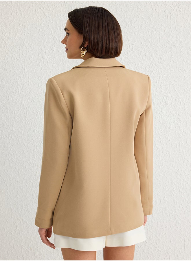 trendyol - Regular Lining Detailed Woven Blazer Jacket TWOAW20CE0316 - Image 1
