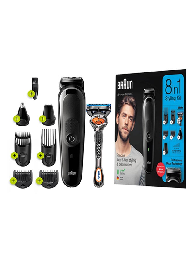 BRAUN 8 In 1 Styling Kit Trimmer MGK5260 Black - Image 3