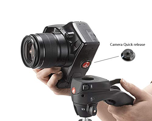 Manfrotto لوحة إطلاق سريعة مدمجة من الألمنيوم الصلب من مانفروتو للحامل الثلاثي المدمج، أسود (ROUND-PL) - Image 4
