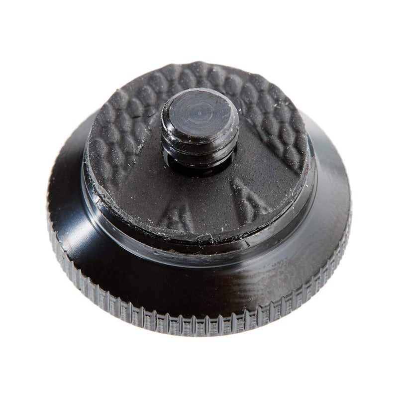 Manfrotto لوحة إطلاق سريعة مدمجة من الألمنيوم الصلب من مانفروتو للحامل الثلاثي المدمج، أسود (ROUND-PL) - Image 2