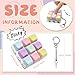 mintcaps Keyboard Fidget Toy Fidget Keychain with Led Light Button Keyboard Clicker Fidget Toy for Adults Stress Relief Keyboard Fidget Clicker Style B - Image 4