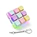 mintcaps Keyboard Fidget Toy Fidget Keychain with Led Light Button Keyboard Clicker Fidget Toy for Adults Stress Relief Keyboard Fidget Clicker Style B - Image 2