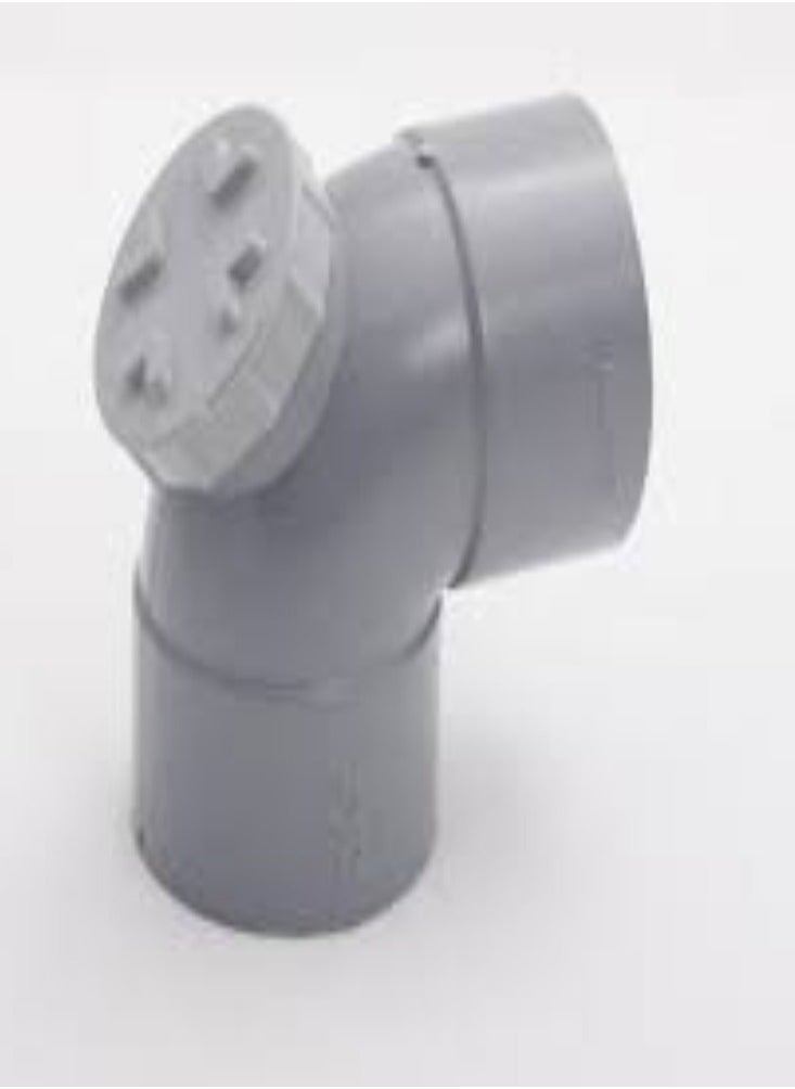 KNP - KNP Door Elbow UPVC Pipe Fitting (4 Inch) is a specialized component used in plumbing and drainage systems to facilitate the change of direction in the pipe run. - Image 1