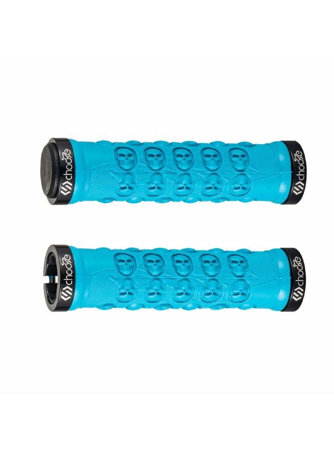 Choose Mountain Bike Grips Bicycle Handlebar Grips Double Lock on MTB Grips BMX Folding Bike Grip Blue - Image 4