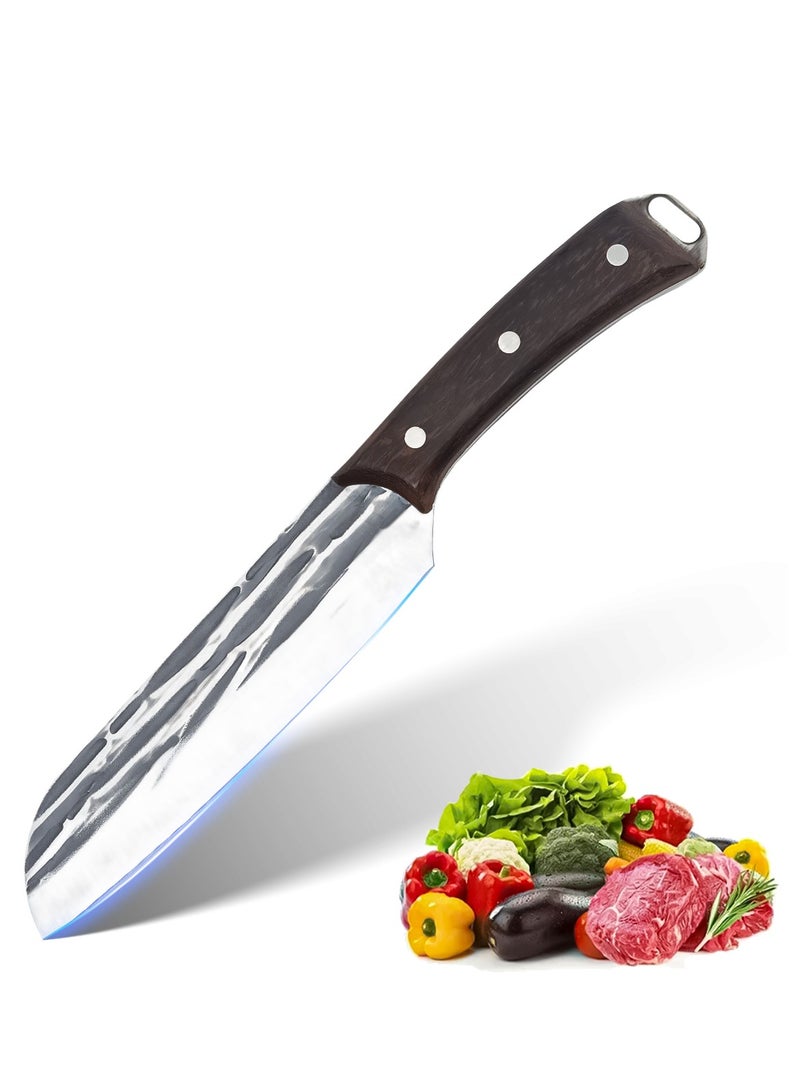 Japanese Chef's Knife with Solid Wood Handle - Image 1