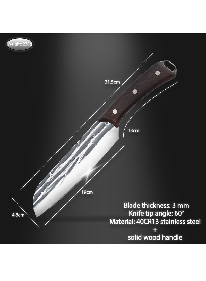 Japanese Chef's Knife with Solid Wood Handle - Image 2