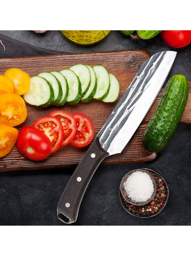 Japanese Chef's Knife with Solid Wood Handle - Image 4