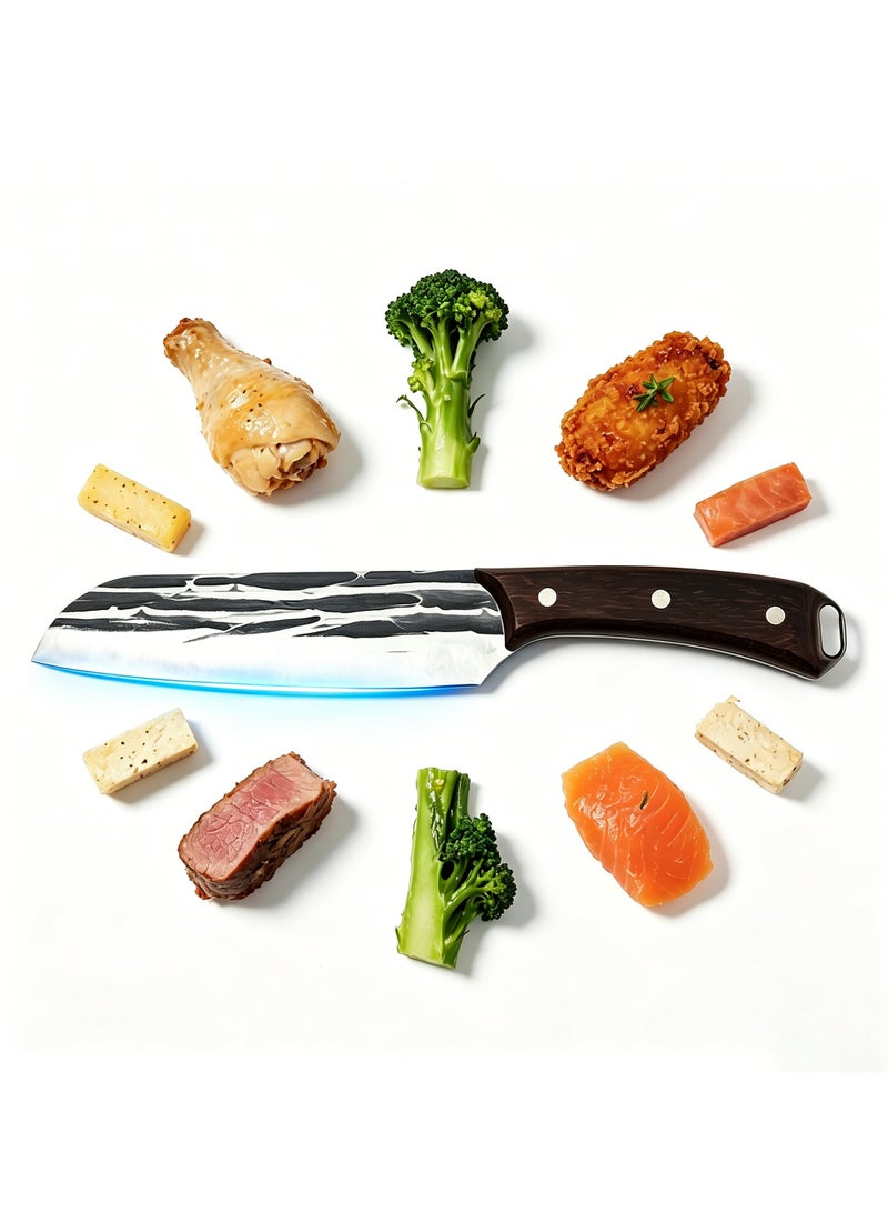 DAMASCO Japanese Chef's Knife with Solid Wood Handle - Image 1