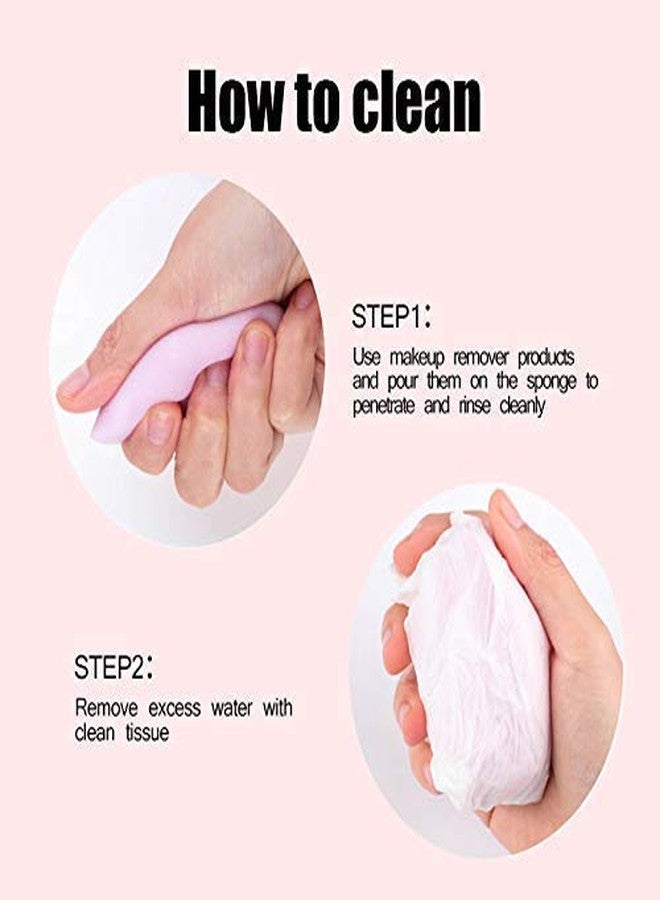 Tuch-much Tuch - Much Beauty Blender Set|makeup Sponge Blending Face Makeup, Foundation Cleaner Puff|super Soft Sponge| Blending Sponge for Liquid, Cream, and Powder|(Pack of 2) - Image 4