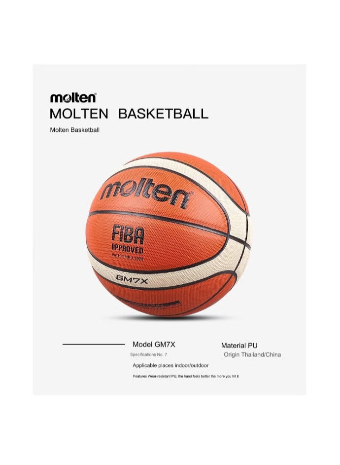 molten Fiba Approved Top Grain Leather Basketball  - Image 2