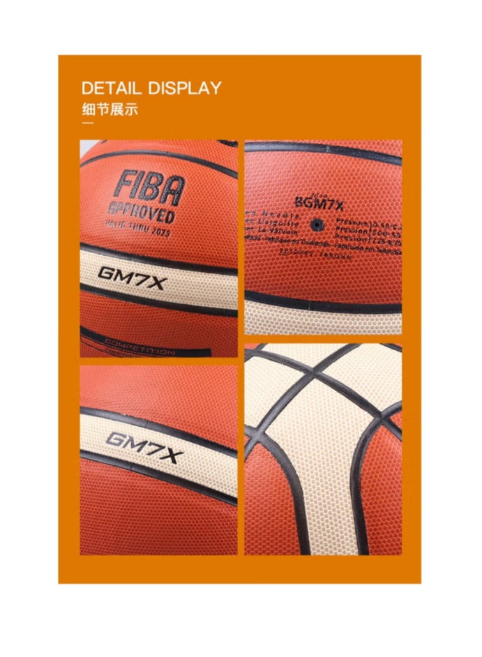 molten Fiba Approved Top Grain Leather Basketball  - Image 5