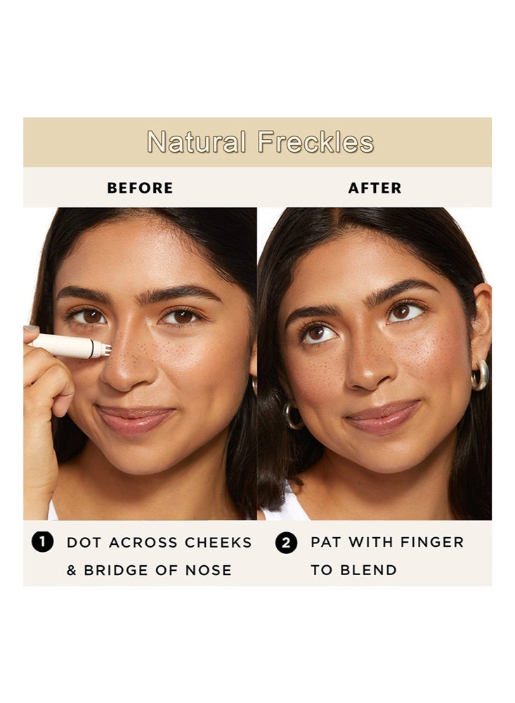 PAGE VINE Freckle Stamp-Easily Create A Cluster of Freckles in 5 Seconds,Waterproof Fake Freckles Stain Pen, Quick-Dry Natural-Looking Freckle Stamp Marker Pencil Tool for Sunkissed Look, Upgrade Liquid Freckle Stain Stamp, Long-Lasting  01 Light - Image 4