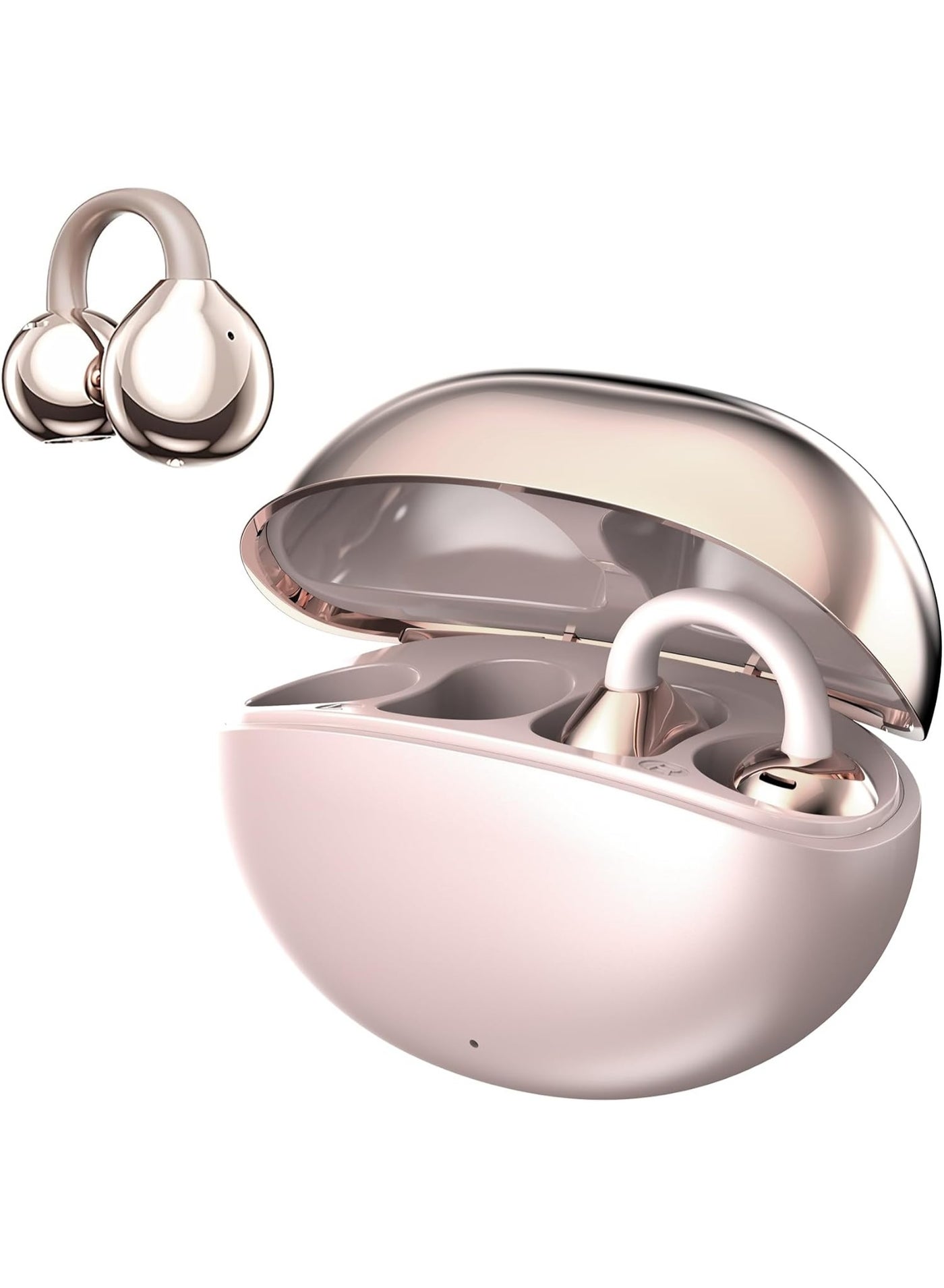 caijin Caijin Open Ear Clip On Earbuds Battery Life: More than 24hrs | Connection Type: Bluetooth/Wireless