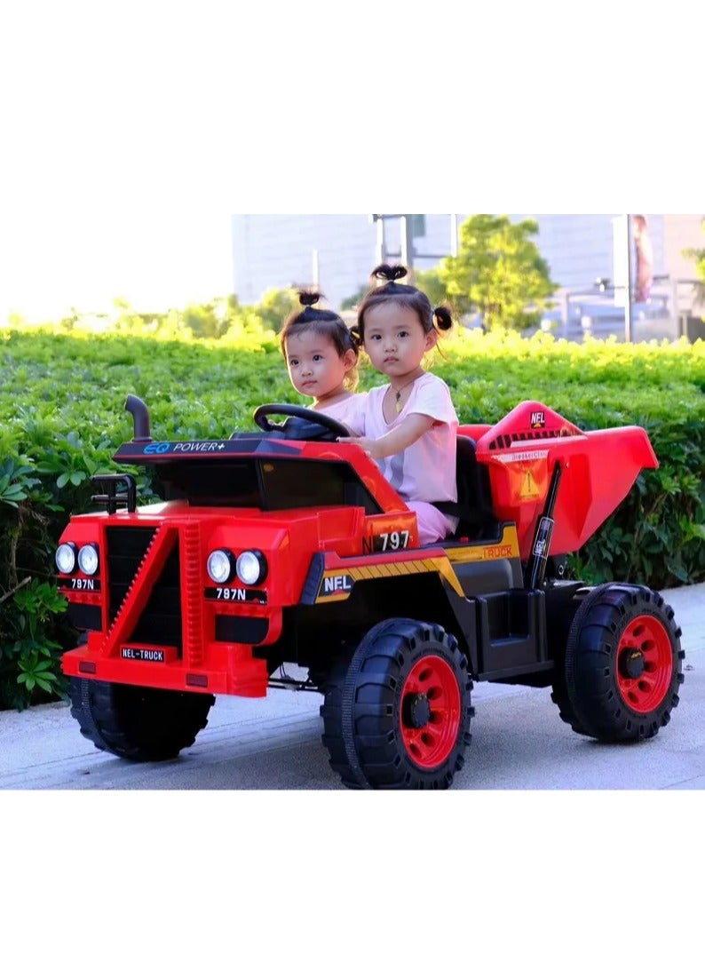 Electric Car, Kids Ride On Car with Parent Seat, Kids Electric Ride-On Car with Parental Remote Control, 6 Motors, LED Lighting - Image 2