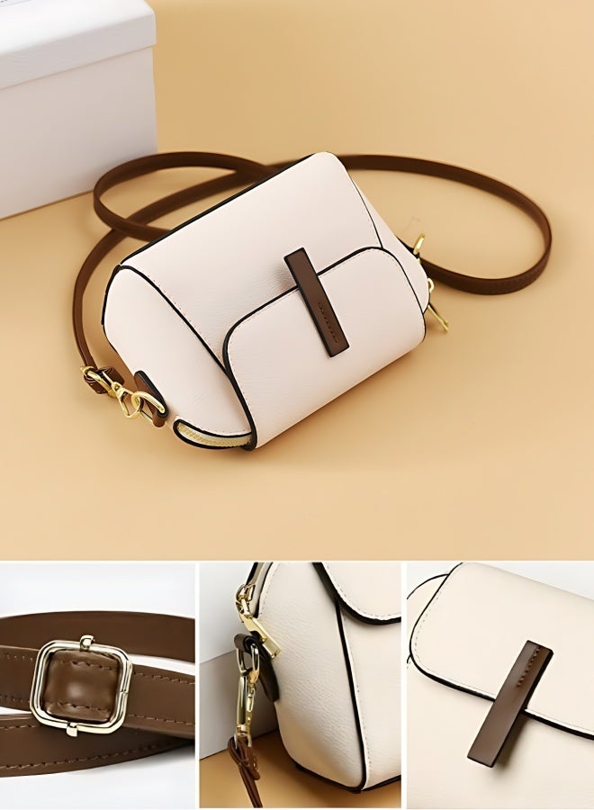 Women's PU Leather Shoulder Bag, Ladies Waterproof and Wear-resistant Crossbody Bag Sling Bag Side Bag Carry Bag, Korean Style Small Bag Satchel Bag Beach Bag Phone Bag for Girls/College Students  - Image 4