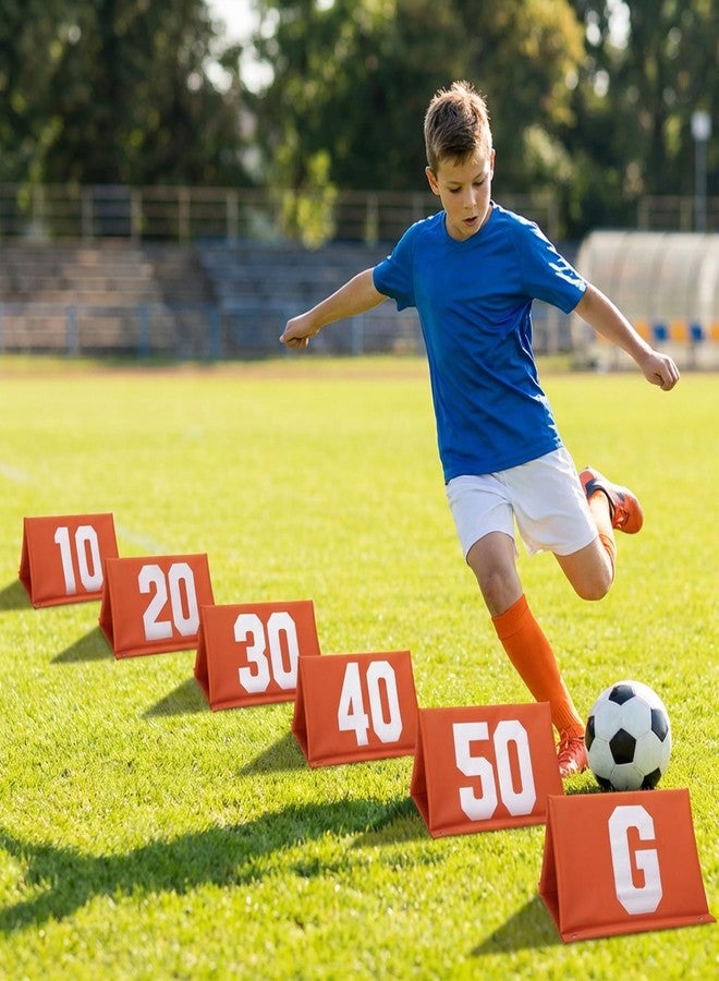 Shangxing Set of 11 Standing Football Yard Marker-High Visibility Football Field Sign - Image 5