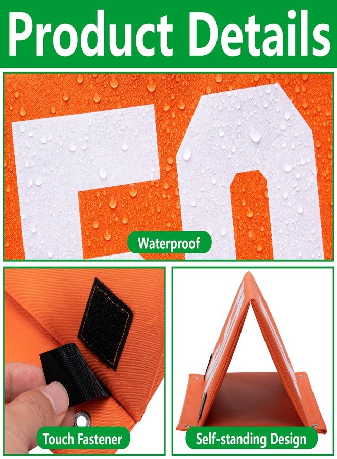 Shangxing Set of 11 Standing Football Yard Marker-High Visibility Football Field Sign - Image 3