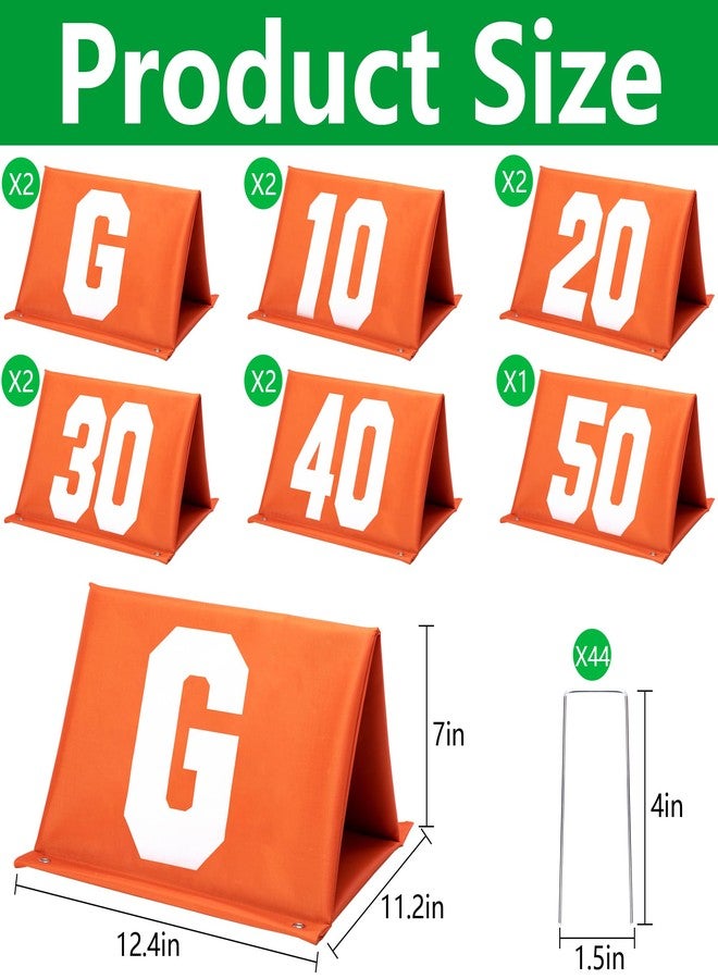 Shangxing Set of 11 Standing Football Yard Marker-High Visibility Football Field Sign - Image 2