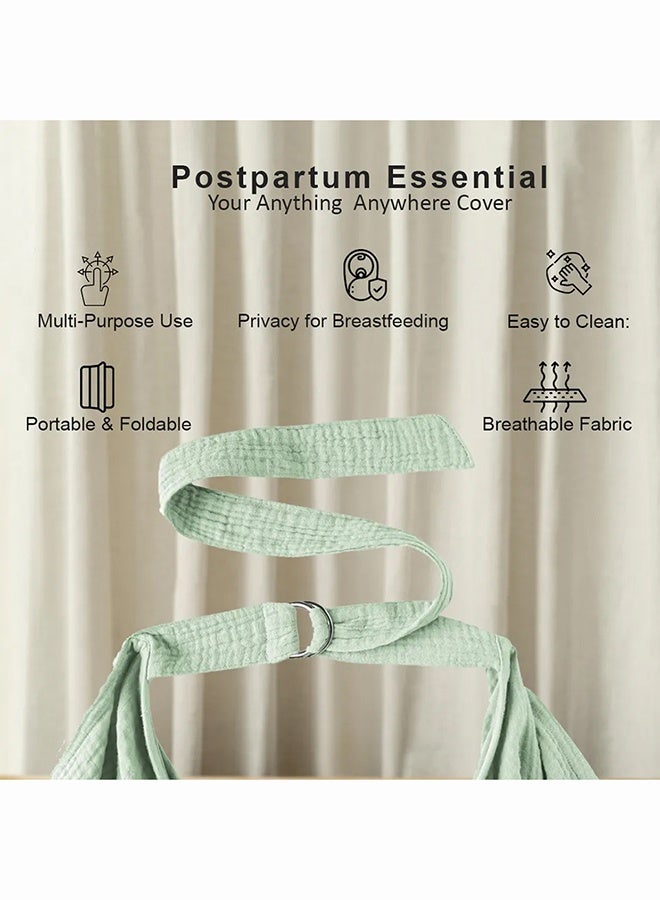 Cute 'n' Cuddle Nursing Breastfeeding Cover For Babies  Soft Breathable Cotton With Adjustable Neck Strap, Privacy For Moms, Lightweight & Stylish Nursing Shawl For Feeding In Public  Travel Friendly (One Size) - Image 2