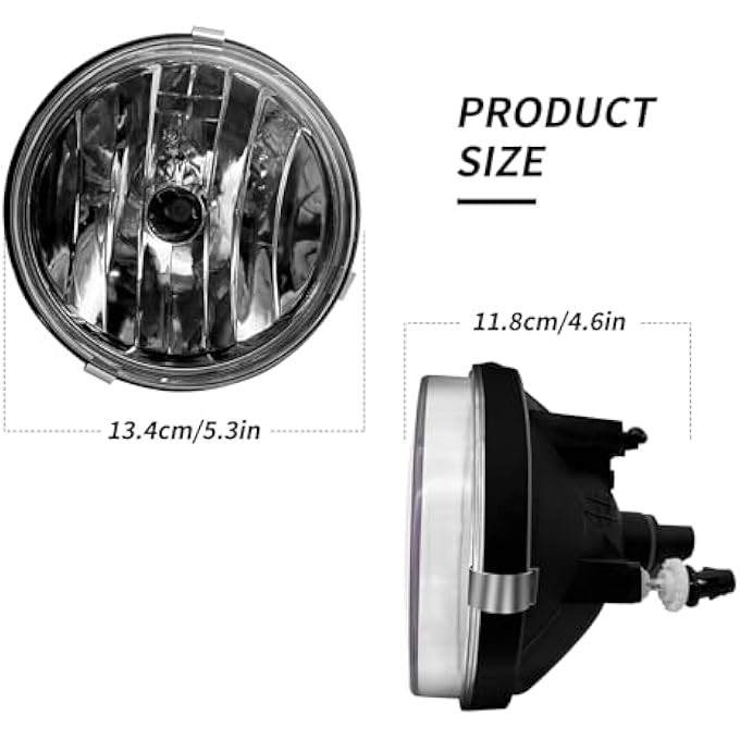 BOXLIGHT Fog Lights Compatible With 20072013 Gmc Sierra 150020072014 Sierra 2500 3500 Not Fit Classic Models 1 Pair Fog Lamps With 880 12V 27W Bulbs Smoked Lens - Image 5