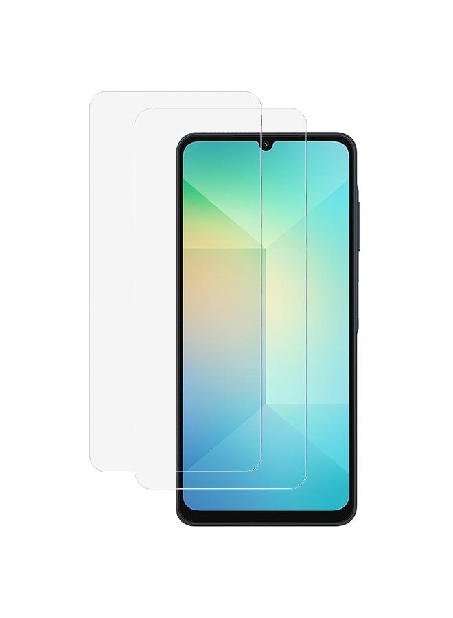 SanHu 2 Piece Pack for Samsung Galaxy A06 4G Screen Protector - Full Coverage Delicate Touch Tempered Glass Screen Protector for Samsung Galaxy A06 4G，Clear - Image 1