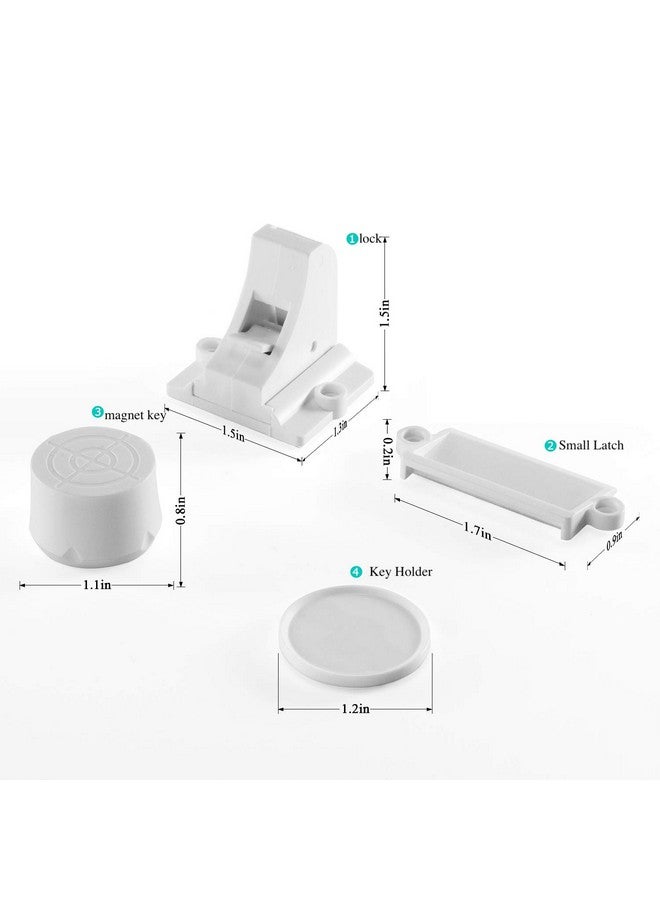 vmaisi أقفال خزائن مغناطيسية لاصقة (12 قفل و 2 مفتاح) - Image 4