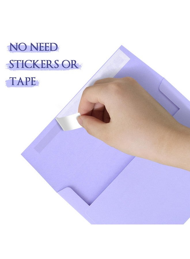 AZAZA 50 Pack 5X7 Envelopes For Invitations5X7 Envelopesa7 Envelopes Purple Self Sealprintable Envelopes For Weddinginvitationbaby Shower5X7 Envelopes Purple - Image 4