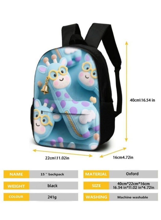 Bright Li Fire Unlock the new fashion of childish fun! Three-piece set of bags, cartoon elements for children and teenagers (students, children, friends' outings, mountain climbing, schooling, etc. can be used) - 3 - Image 5