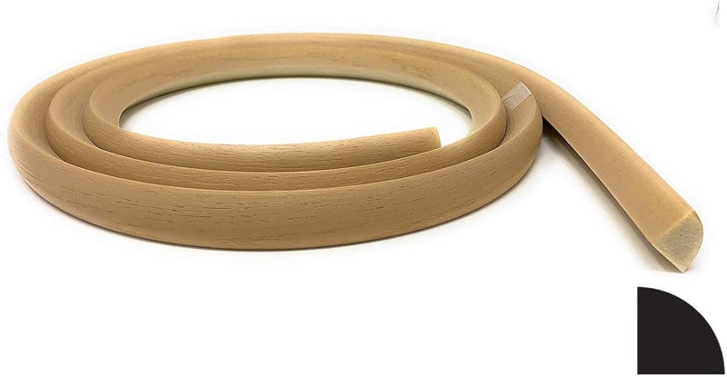 FLEXTRIM # WM105: 3/4" x 3/4" Flexible Quarter Round Molding - 8' feet Long - Made in The USA - Image 1