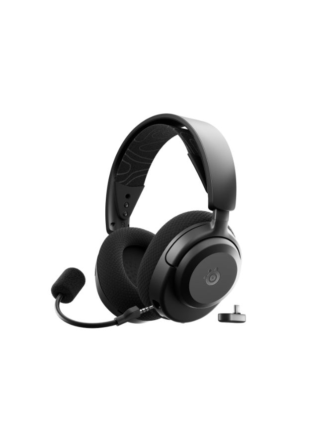 steelseries Arctis Nova 3 Wireless Multi-Platform Gaming Headset — Mobile App Control — 40 HR Battery — Neodymium Magnetic Drivers — 2.4GHz/Bluetooth — Detachable Mic — PC, PS5, PS4, Switch, Mobile- Black I 61775 - Image 1