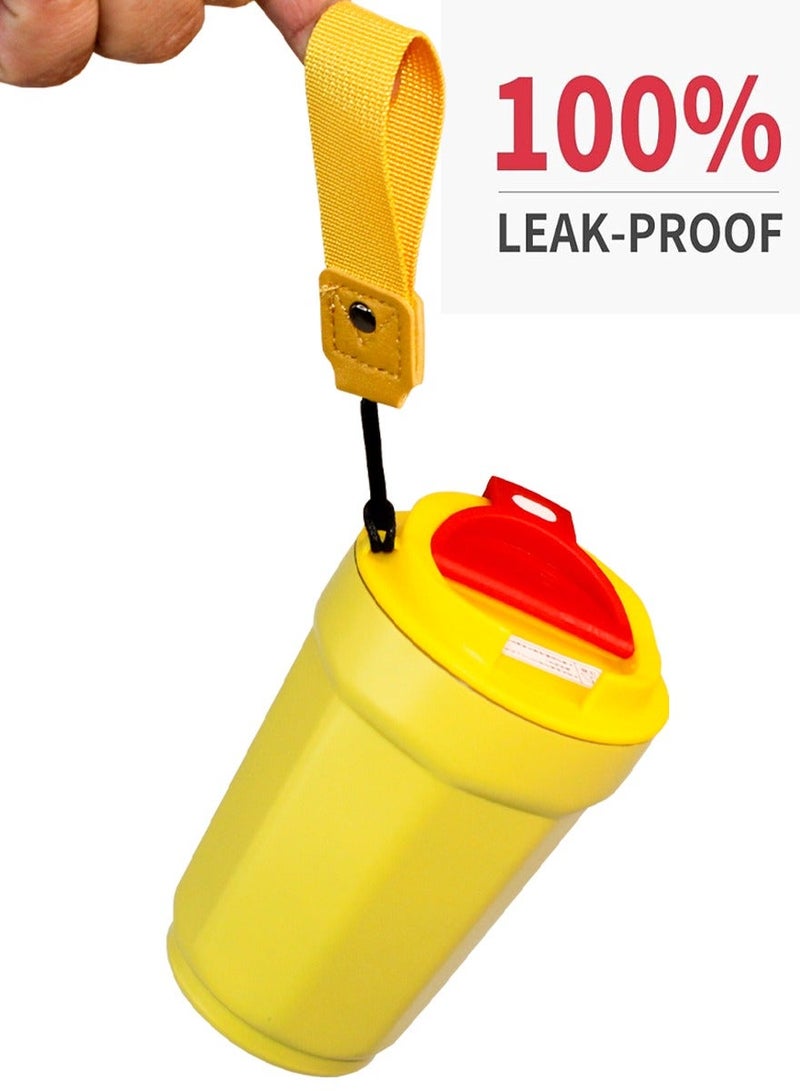 قطوب كأس فراغ الحرارية مع غطاء حزام الظهر ، والشاي والقهوة القدح للسفر ، والتخييم ، نزهة ، مكتب ، في الهواء الطلق ، الخ . - Image 4