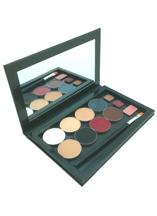 JUVITUS Large Empty Makeup Palette With Mirror And 20 Metal Stickers For Customizing Eyeshadows Highlighters And Blushes  - Image 4