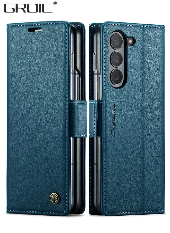 GROIC Case for Samsung Galaxy Z Fold 5 5G Case with Card Holder Slots,Protective Leather Cover,Shockproof Leather Wallet Case,GalaxyZ Fold 5 Phone Shell - Image 1