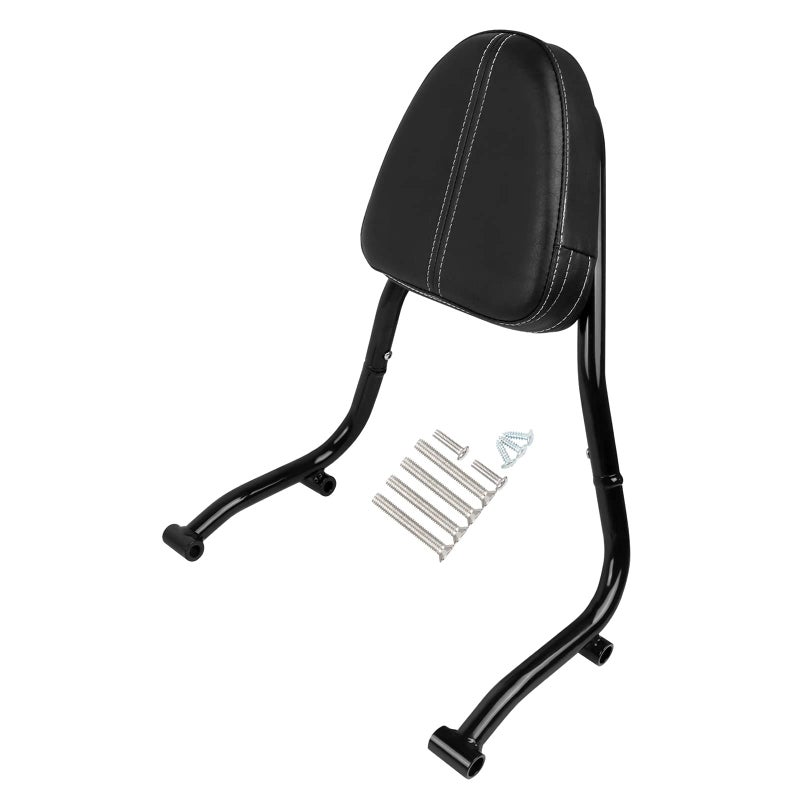 BAIONE Worldmotop Motorcycle Sissy Bar Backrest Rear Passenger Seat Compatible with BMW R18 R 18 Classic 2020 2021 2022 2023 Detachable Backrest Black - Image 2