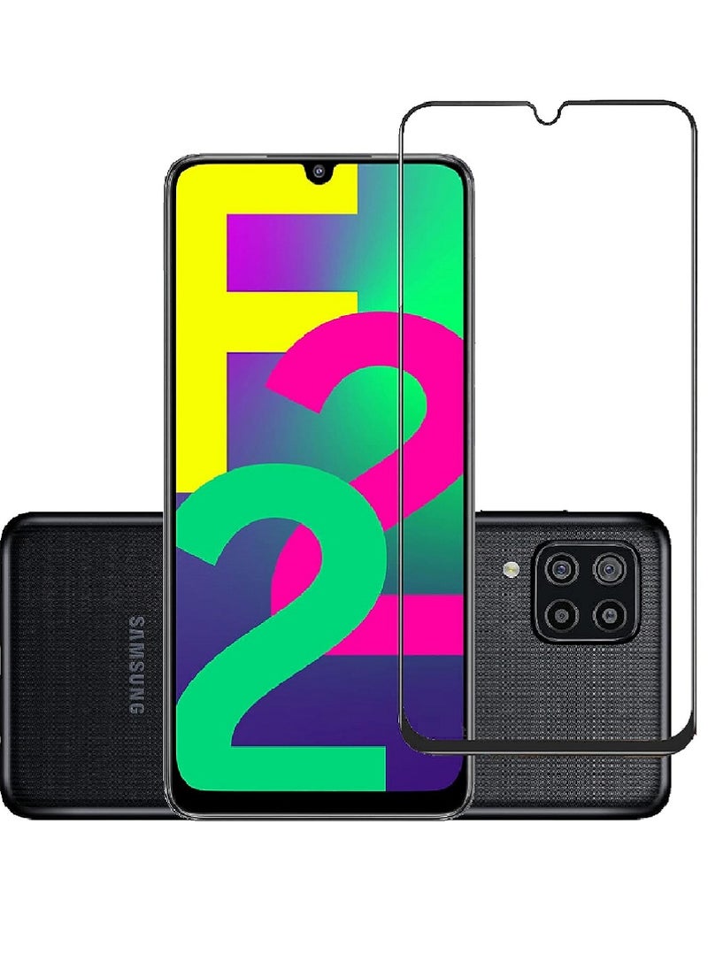 Super Tempered Glass Screen Protector 5D Designed For Samsung Galaxy F22 Full Glue Edge to Edge Full Screen Coverage And Bubble Free - Image 1