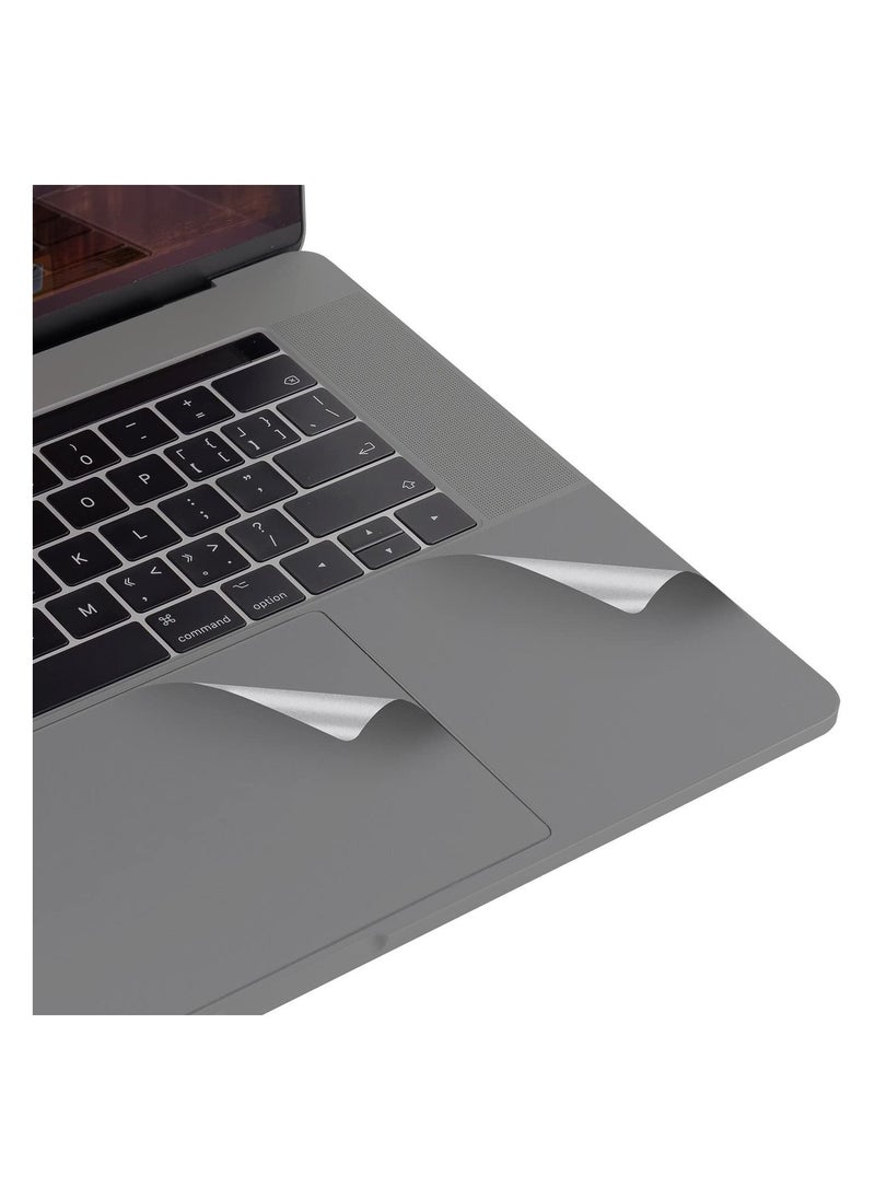 Lention - Palm Rest Cover for MacBook Pro 15 inch 2016 2017 2018 2019 with Thunderbolt 3 Ports Protective Vinyl Decal Skin Sticker Trackpad Protector Space Gray - Image 1