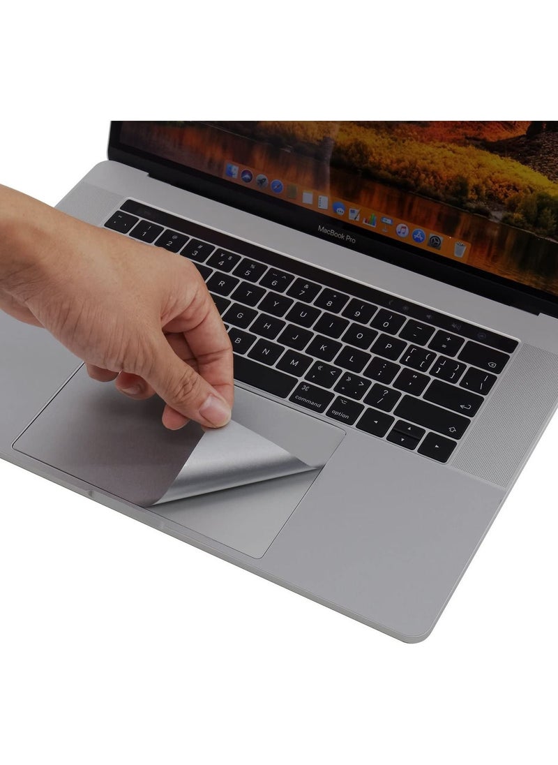 Lention - Palm Rest Cover for MacBook Pro 15 inch 2016 2017 2018 2019 with Thunderbolt 3 Ports Protective Vinyl Decal Skin Sticker Trackpad Protector Space Gray - Image 1