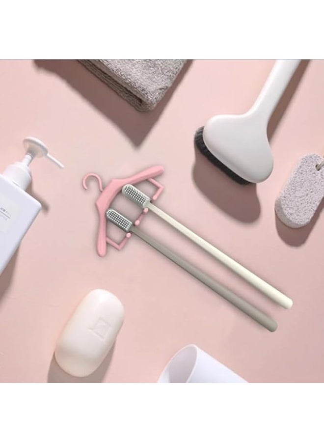 Hook-shaped toothbrush holder with double-sided adhesive for hanging,Size: 7.5 * 11 cm - Image 1