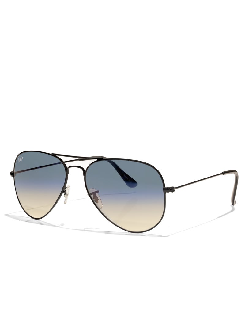selfie Selfie Aviator Blue Black Metal Frame with UV 400 Sunglasses, SE3025-018  - Image 2